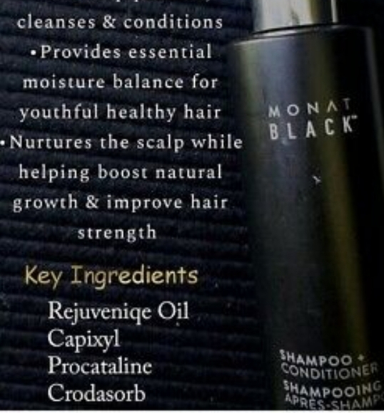 New Monat BLACK Shampoo & Conditioner 2 in 1 - Picture 4 of 5